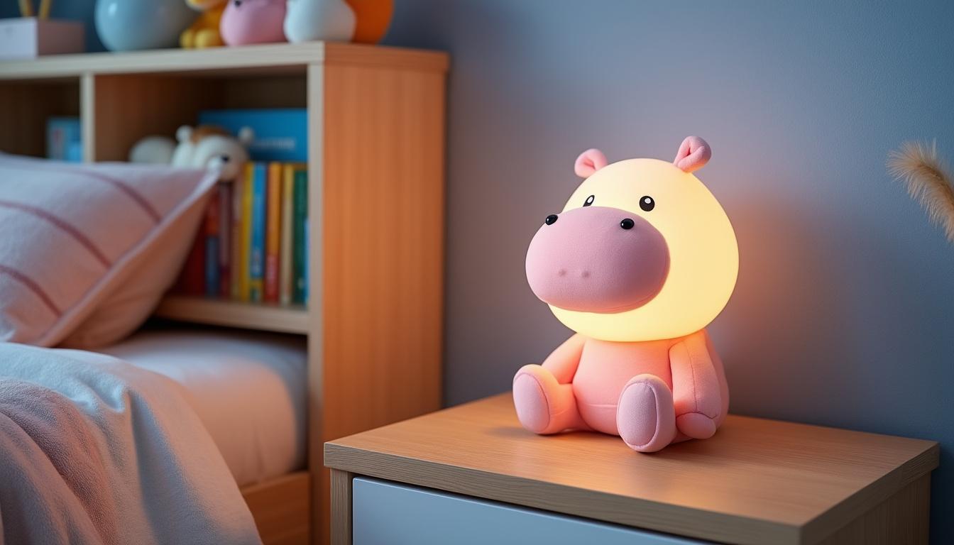 découvrez comment la veilleuse bébé rechargeable hippopotame transforme l'heure du coucher en un moment féerique. avec ses douces lumières apaisantes et son design adorable, cet accessoire devient l'allié parfait pour rassurer votre enfant et l'aider à s'endormir paisiblement.