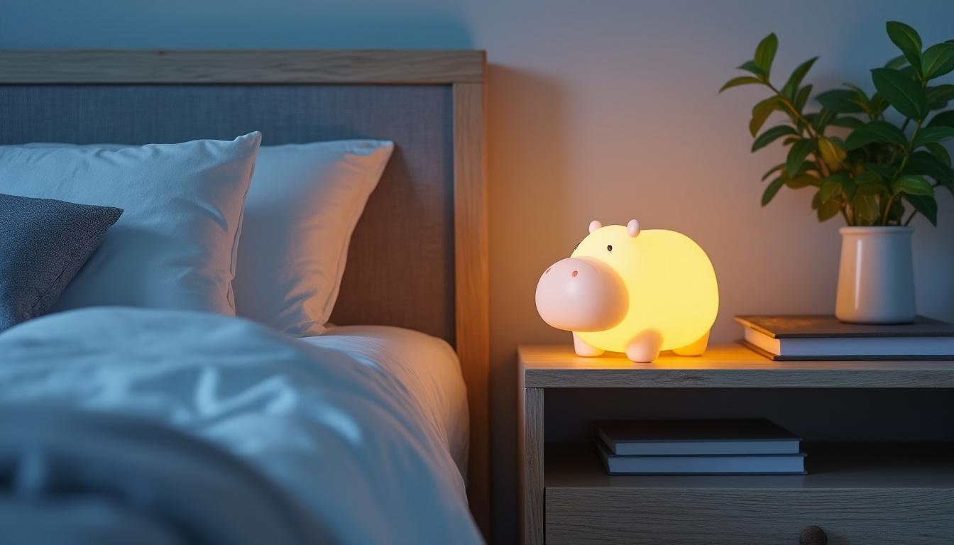 découvrez comment la veilleuse bébé rechargeable hippopotame transforme l'heure du coucher en un moment féerique. avec ses douces lumières et son design adorable, cette veilleuse est parfaite pour apaiser les tout-petits et les accompagner vers des nuits paisibles.