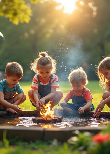 découvrez pourquoi les activités autour des 4 éléments (eau, terre, air, feu) en maternelle sont essentielles pour le développement global des enfants. favorisez une éducation holistique en stimulant curiosité, créativité et apprentissages sensoriels.