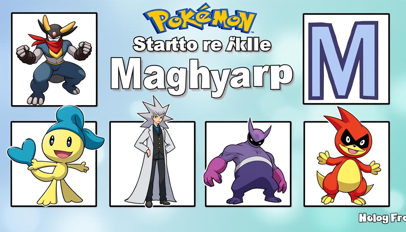 découvrez la liste complète des personnages de pokémon dont le nom commence par la lettre m. trouvez facilement tous les pokémon en m avec leurs caractéristiques et évolutions.