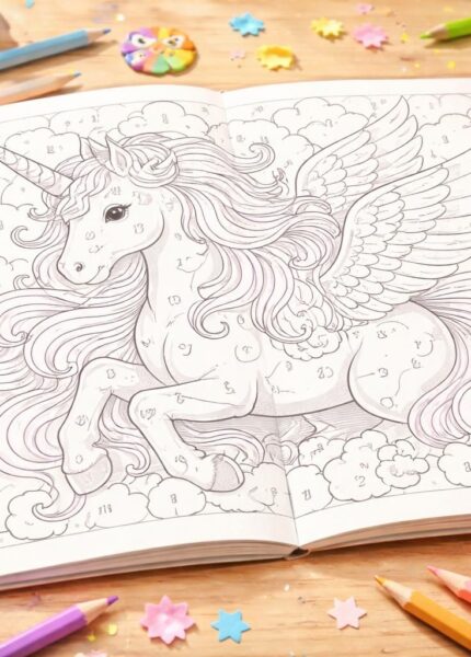 imprimez ce coloriage magique de licorne pour offrir aux enfants une activité ludique qui stimule leur imagination et leur créativité.