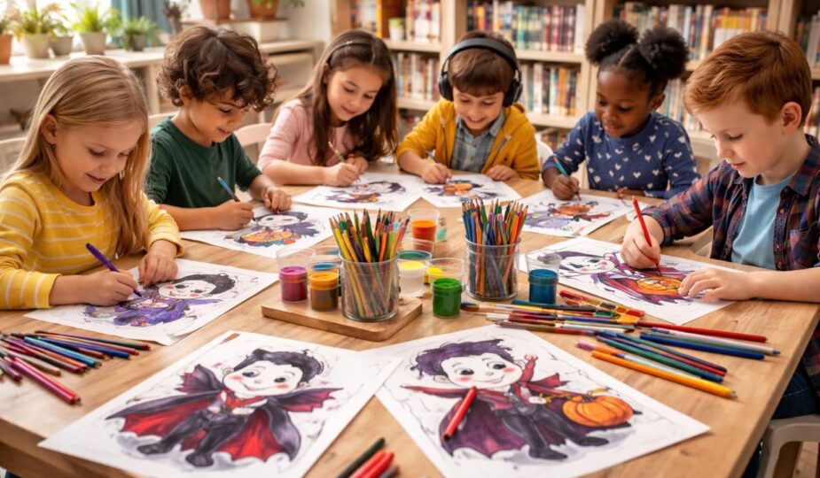 découvrez comment le coloriage d'un vampire peut stimuler la créativité des enfants en développant leur imagination et leur concentration tout en s'amusant.
