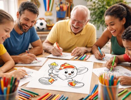 découvrez comment un coloriage gratuit à imprimer de la mascotte des jo peut enchanter les passionnés de sport en alliant créativité et esprit olympique.