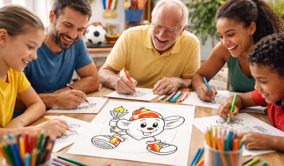 découvrez comment un coloriage gratuit à imprimer de la mascotte des jo peut enchanter les passionnés de sport en alliant créativité et esprit olympique.