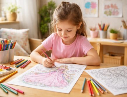 découvrez comment le coloriage à imprimer d'une princesse peut stimuler la créativité et favoriser le développement artistique des enfants tout en s'amusant.