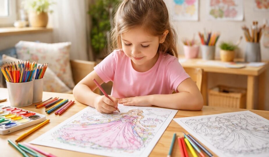 découvrez comment le coloriage à imprimer d'une princesse peut stimuler la créativité et favoriser le développement artistique des enfants tout en s'amusant.