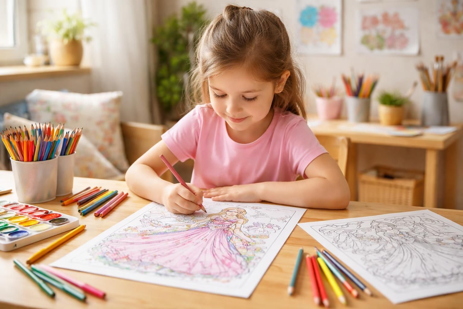 découvrez comment le coloriage à imprimer d'une princesse peut stimuler la créativité et favoriser le développement artistique des enfants tout en s'amusant.