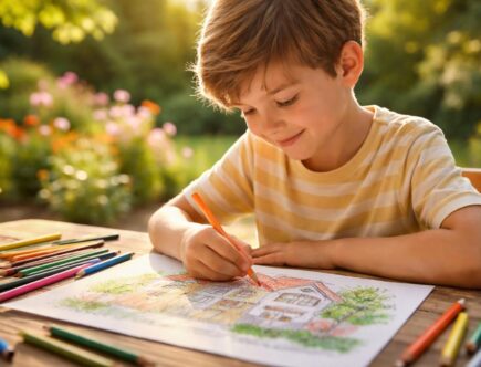 découvrez comment le coloriage d'une maison peut favoriser le développement émotionnel des enfants en stimulant leur créativité, leur concentration et leur expression personnelle.