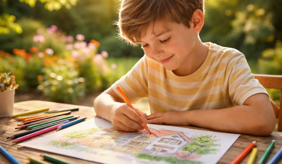 découvrez comment le coloriage d'une maison peut favoriser le développement émotionnel des enfants en stimulant leur créativité, leur concentration et leur expression personnelle.