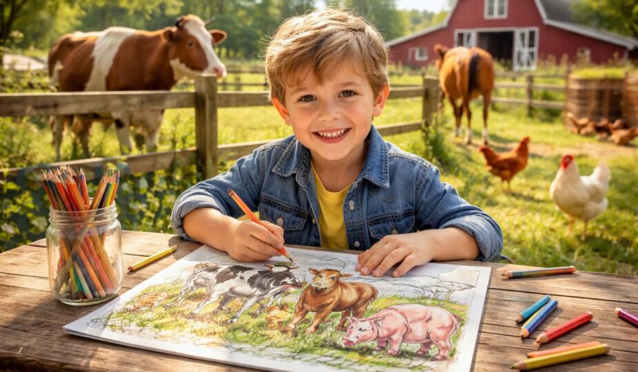 découvrez comment le coloriage de la ferme peut transformer l'apprentissage des enfants en rendant l'éducation ludique et interactive.