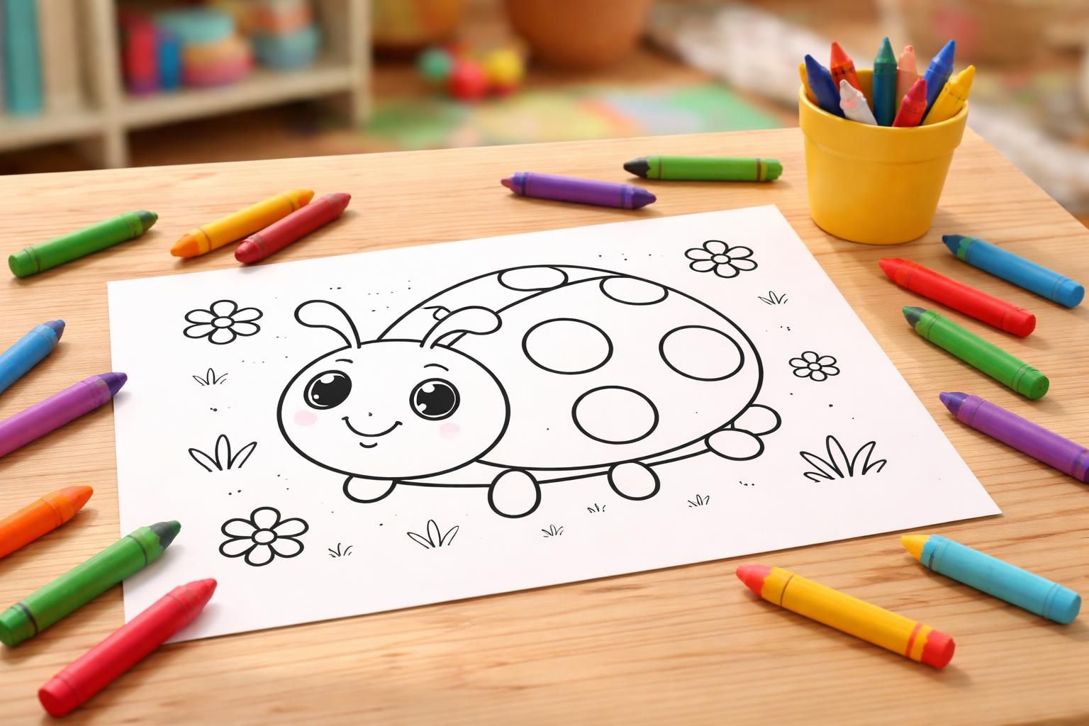 découvrez comment la coccinelle à colorier peut éveiller la créativité et l'imagination des tout-petits grâce à des activités ludiques et éducatives.