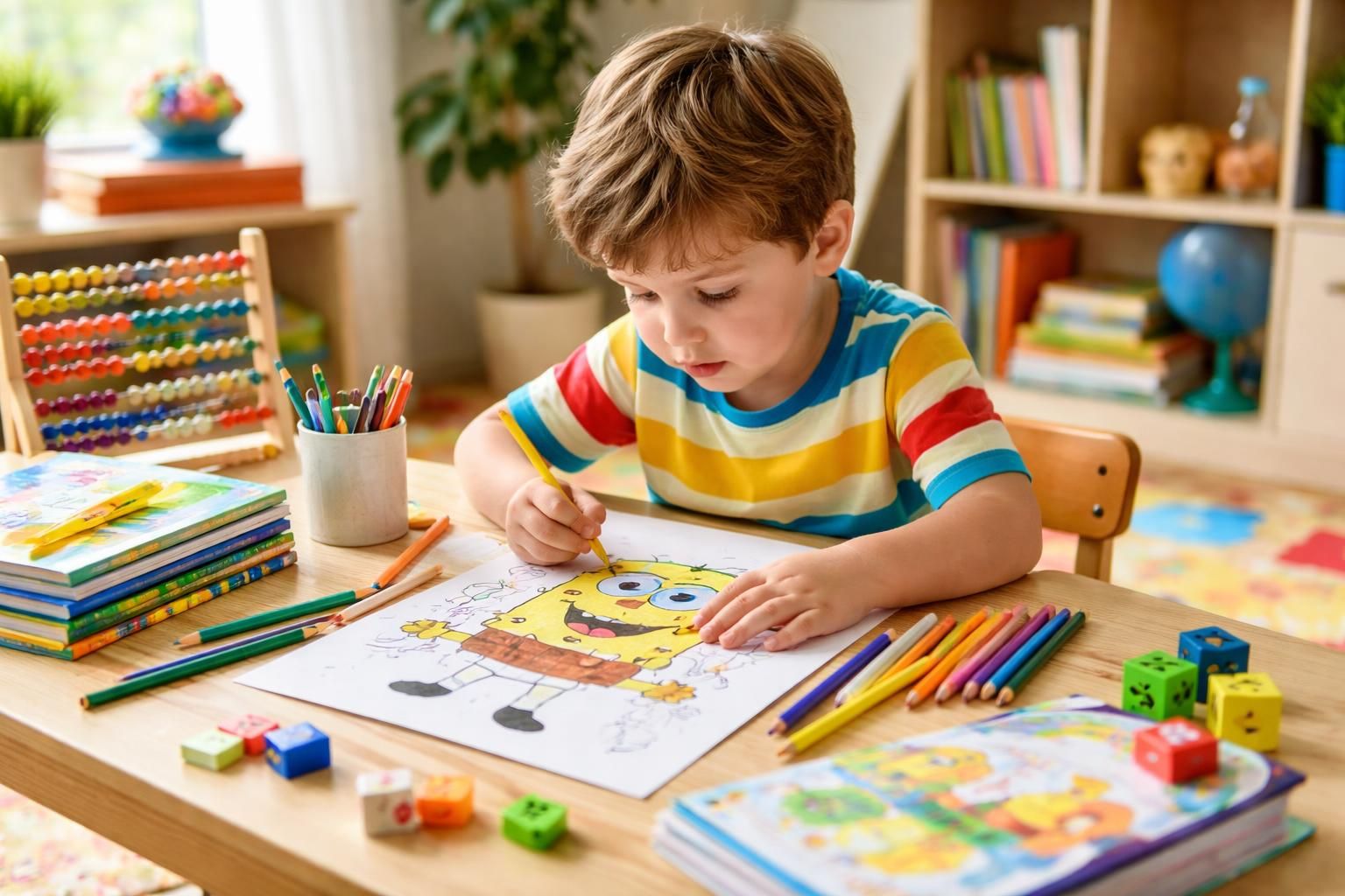 découvrez comment le coloriage de bob l'éponge favorise l'apprentissage des enfants en stimulant leur créativité, leur concentration et leurs compétences motrices.