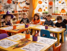 découvrez comment organiser une fête d'halloween en maternelle avec des coloriages à imprimer en pdf, pour une activité ludique et créative adaptée aux petits.