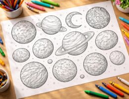 découvrez une collection variée de planètes à colorier, adaptée à toute la famille pour des moments créatifs et amusants ensemble.