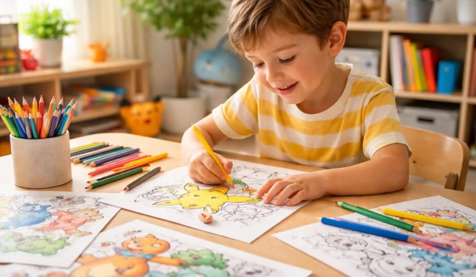 découvrez comment le coloriage gratuit à imprimer de pokémon favorise le développement créatif, la concentration et la motricité fine des enfants tout en s'amusant.