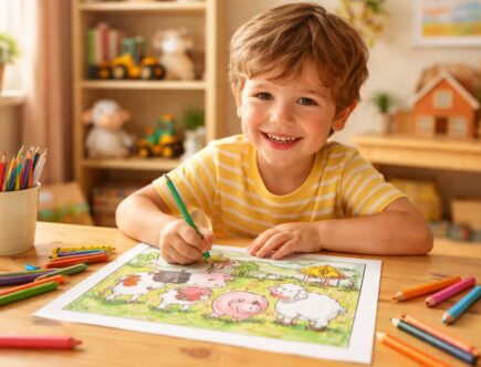 explorez comment le coloriage des animaux de la ferme favorise le développement créatif et l'apprentissage des enfants tout en s'amusant.